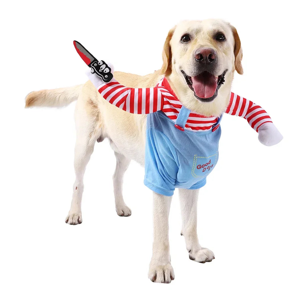 Playful Knife-Illusion Pet Costume