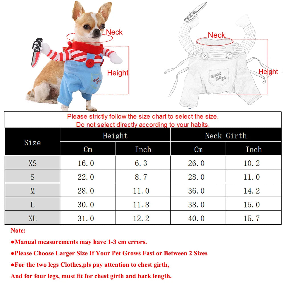 Playful Knife-Illusion Pet Costume