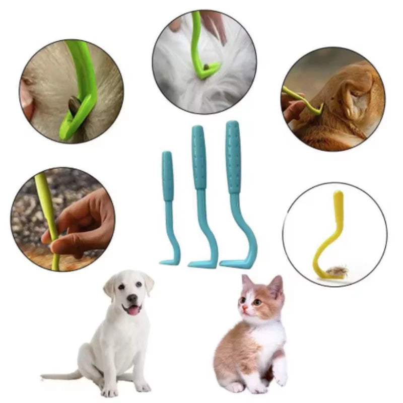 Pet Tick Hook & Tweezer Tool Set