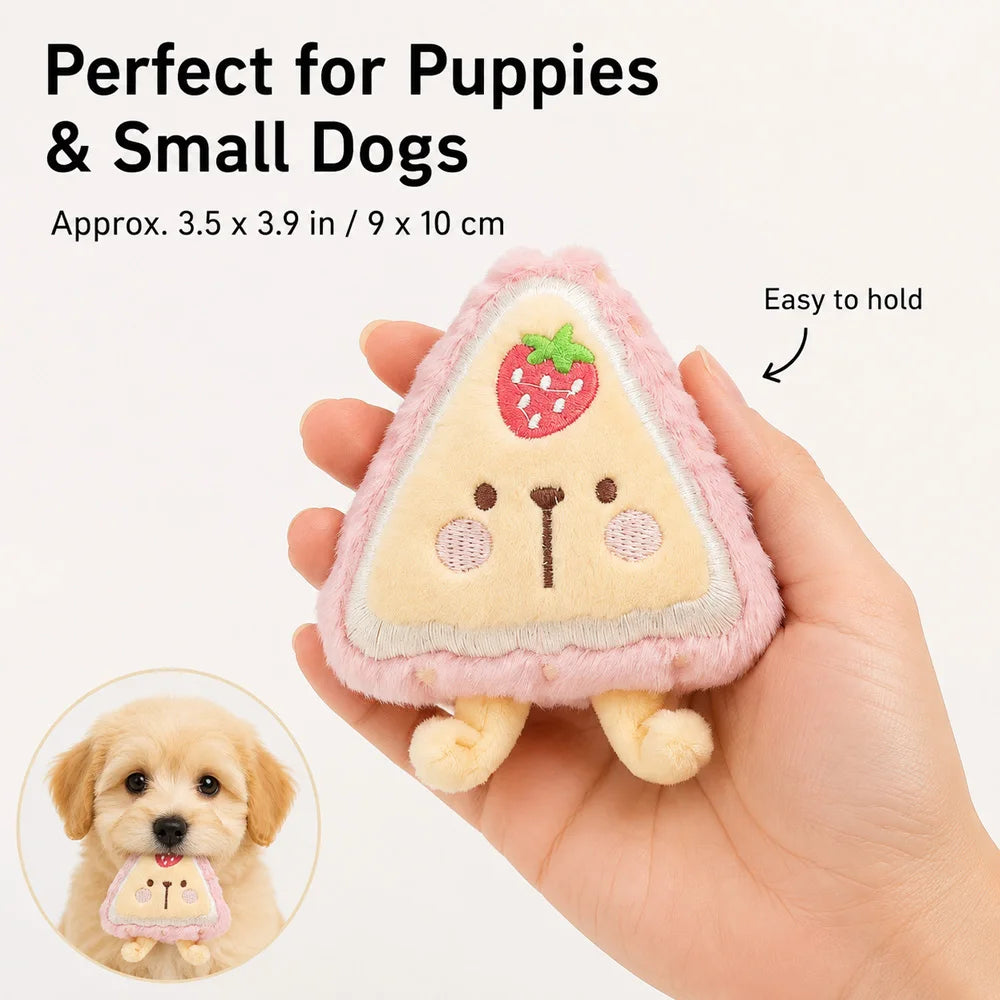 SnackTime Squeaky Plush Dog Toy